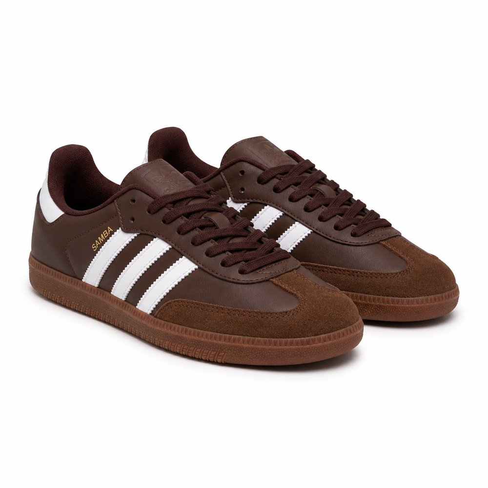Adidas Samba Feminino — Chocolate Brown/White