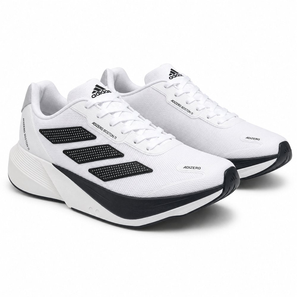 Adidas Adizero Boston 11 Feminino — White Black