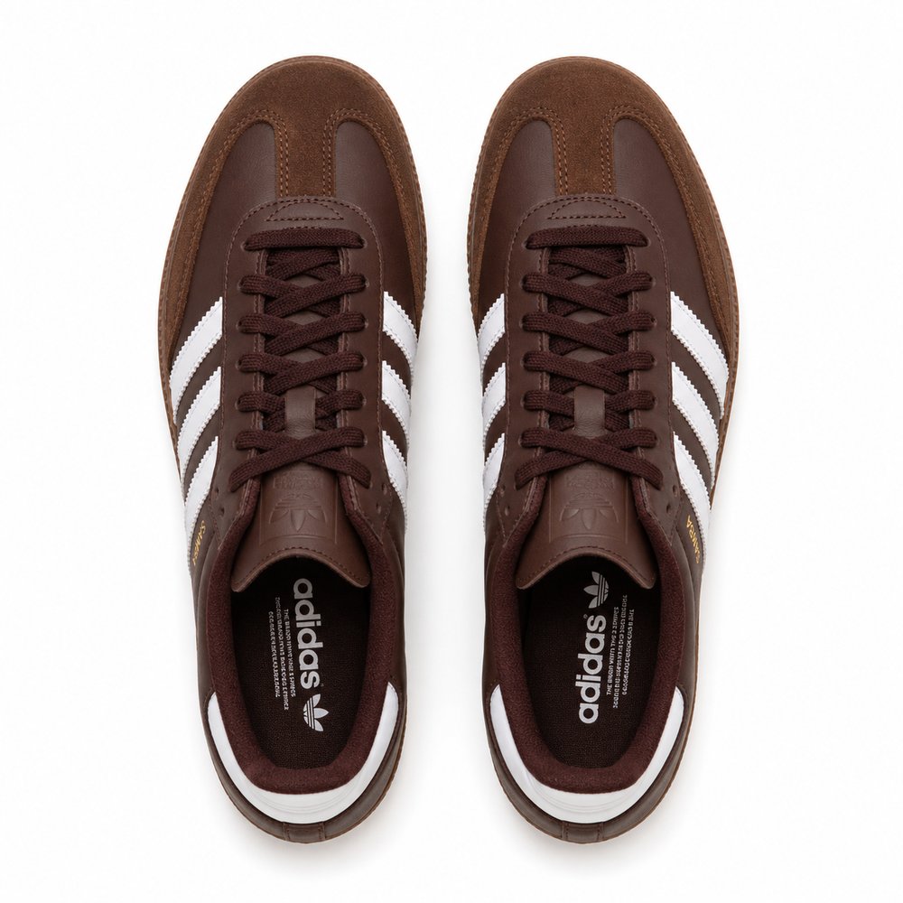 Adidas Samba Feminino — Chocolate Brown/White