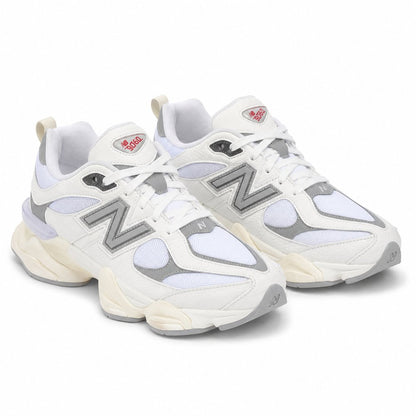New Balance 9060 Feminino — Cream/Baby Blue/Lavender/Silver
