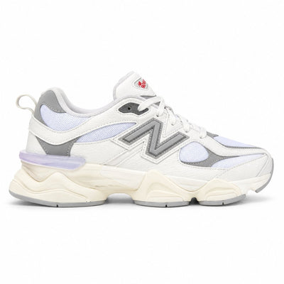 New Balance 9060 Feminino — Cream/Baby Blue/Lavender/Silver