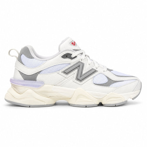 New Balance 9060 Feminino — Cream/Baby Blue/Lavender/Silver