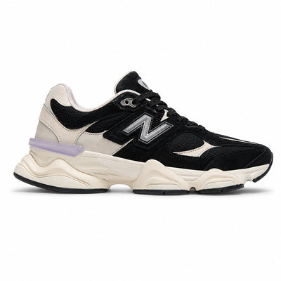 New Balance 9060 Feminino — Black Cream Lavender