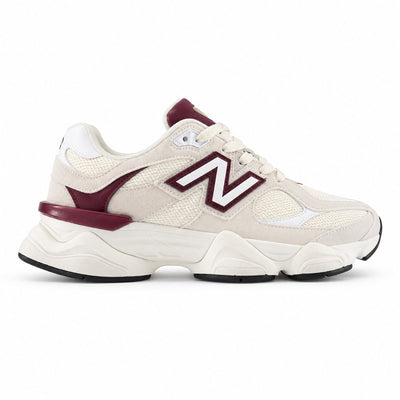 New Balance 9060 Feminino — Cream Burgundy