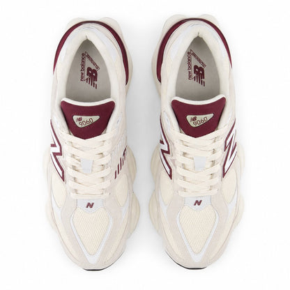 New Balance 9060 Feminino — Cream Burgundy