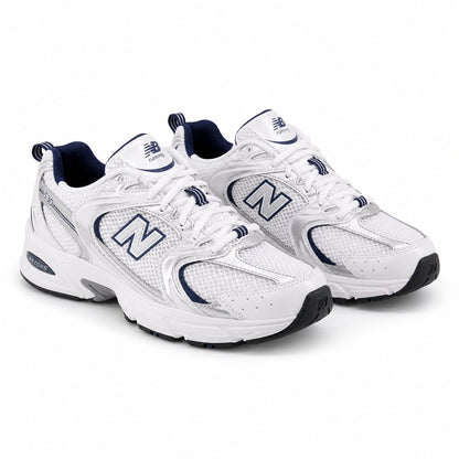 New Balance 530 Feminino — White/Silver/Navy