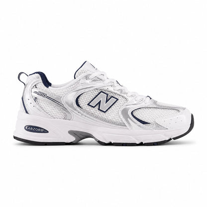 New Balance 530 Feminino — White/Silver/Navy