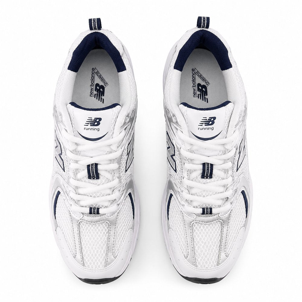New Balance 530 Feminino — White/Silver/Navy
