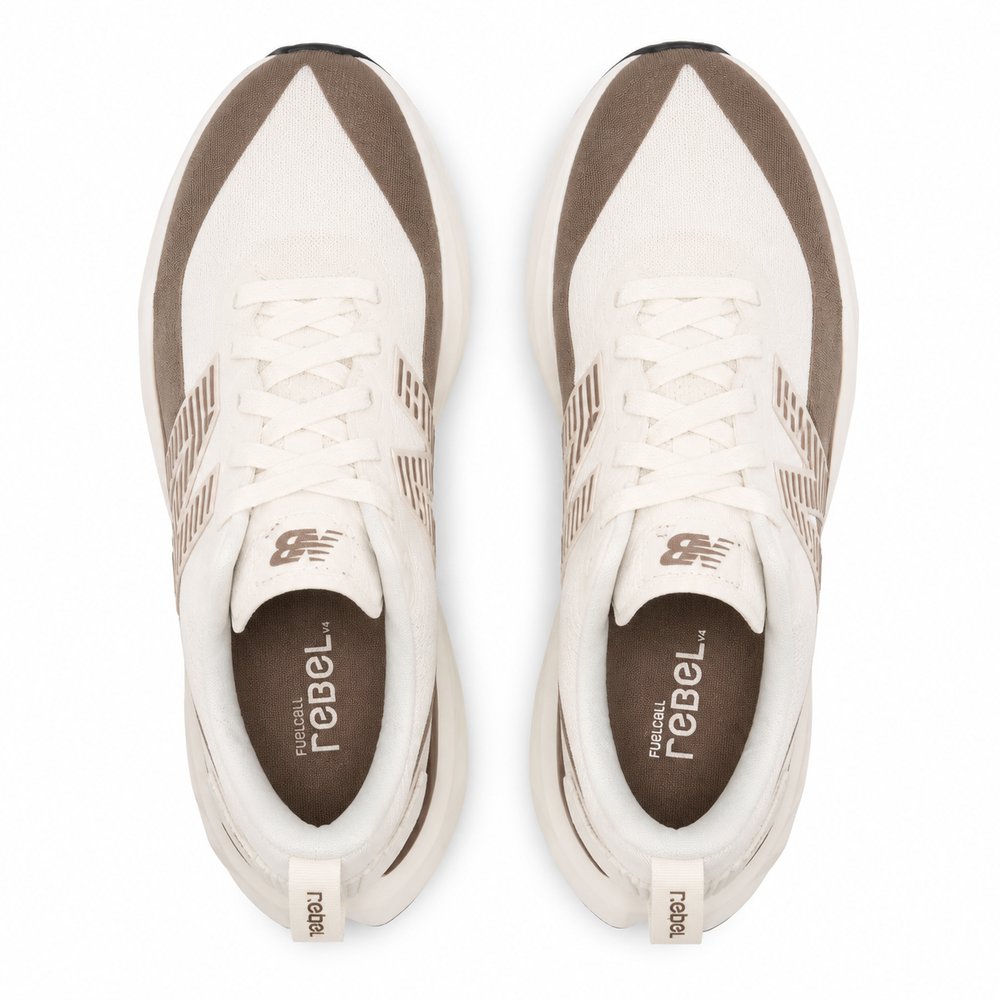 New Balance FuelCell Rebel v4 Feminino — Cream/Mocha