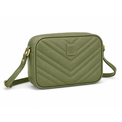 Bolsa Santa Lolla Matelassê Verde Militar