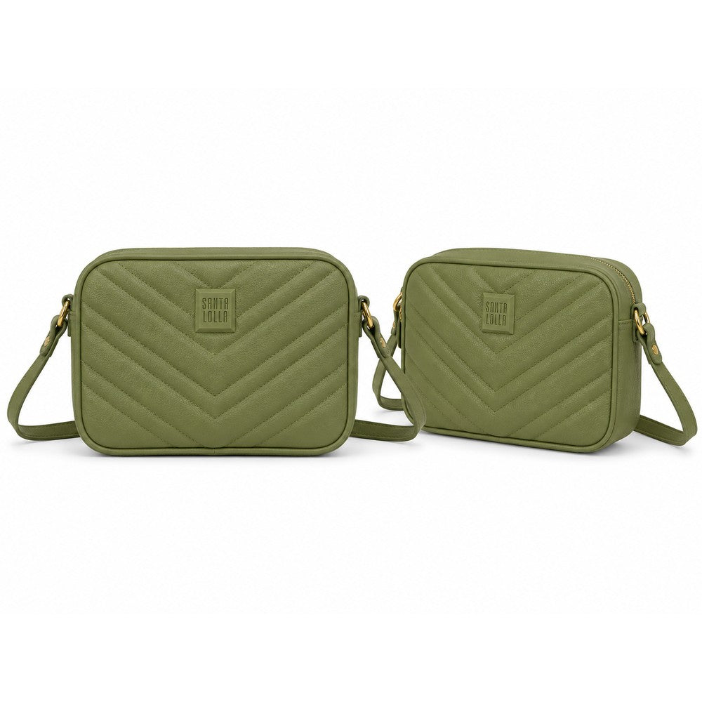 Bolsa Santa Lolla Matelassê Verde Militar