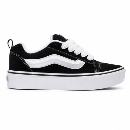 Vans Knu Skool Platform Feminino — Black White