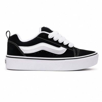 Vans Knu Skool Platform Feminino — Black White