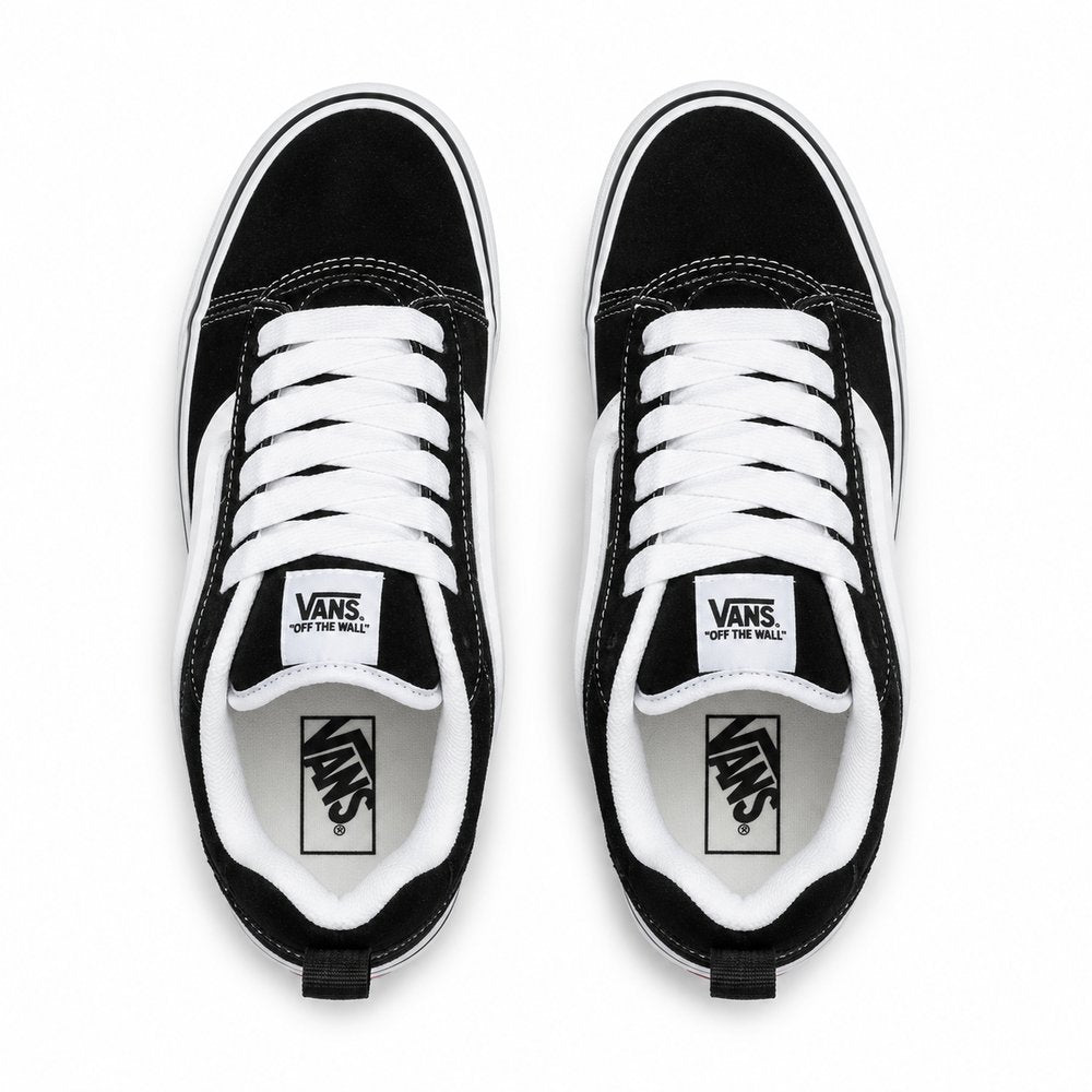 Vans Knu Skool Platform Feminino — Black White