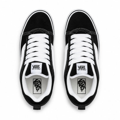 Vans Knu Skool Platform Feminino — Black White